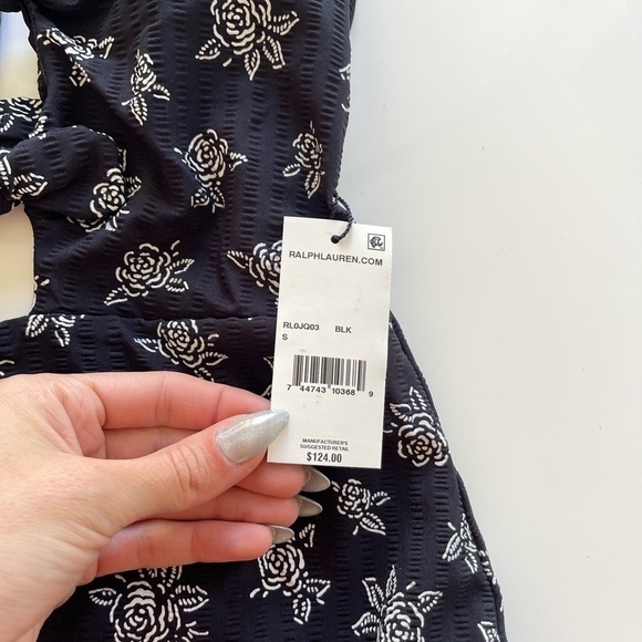 Polo Ralph Lauren Floral Double Tie One Piece Swimsuit - S - Picture 6 of 9